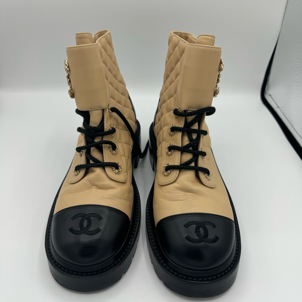 Like New - Chanel Combat Boots - 6.5
